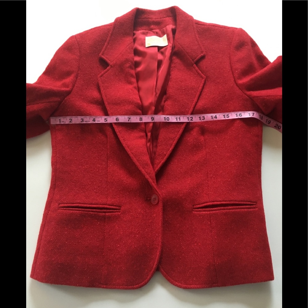 Pendleton Red Wool Single Button Blazer. 6 - image 4